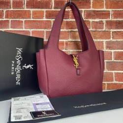 YVES SAİNT LAURENT LE 5 A 7 BEA BAG %100 HAKİKİ DERİ BAYAN ÇANTA BORDO
