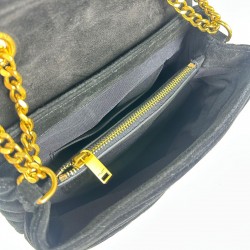 YVES SAİNT LAURENT (YSL) LOULOU SMALL %100 HAKİKİ SÜET DERİ SİYAH