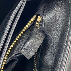 YVES SAİNT LAURENT(YSL) LOULOU TOY BAG Y-QUİLTED HAKİKİ DERİ ÇANTA SİYAH/GOLD RENK AKSESUAR