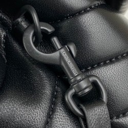 YVES SAİNT LAURENT(YSL) LOULOU TOY BAG Y-QUİLTED HAKİKİ DERİ ÇANTA SİYAH/SİYAH AKSESUAR