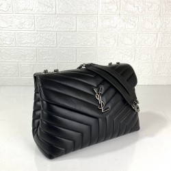 YVES SAİNT LAURENT LOULOU MEDİUM SİYAH GÜMÜŞ