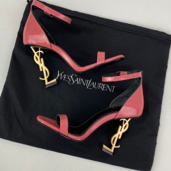 YVES SAİNT LAURENT OPYUM PUMPS HAKİKİ DERİ BAYAN SANDALET PEMBE/ALTIN RENK