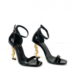 YVES SAİNT LAURENT OPYUM PUMPS HAKİKİ DERİ BAYAN SANDALET SİYAH/ALTIN