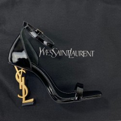 YVES SAİNT LAURENT OPYUM PUMPS HAKİKİ DERİ BAYAN SANDALET SİYAH/ALTIN