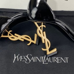 YVES SAİNT LAURENT OPYUM PUMPS HAKİKİ DERİ BAYAN SANDALET SİYAH/ALTIN