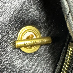 YVES SAİNT LAURENT PUFFER TOY BAG İN QUİLTED LAMBSKİN SİYAH ALTIN AKSESUARLI