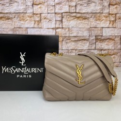 YVES SAİNT LAURENT LOULOU SMALL VİZON GOLD AKSESUAR
