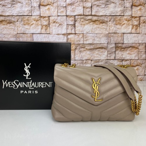 YVES SAİNT LAURENT LOULOU SMALL VİZON GOLD AKSESUAR