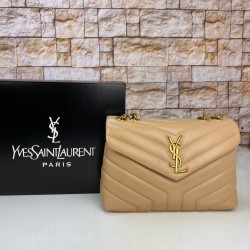 YVES SAİNT LAURENT LOULOU SMALL BİSKÜVİ RENK GOLD AKSESUAR