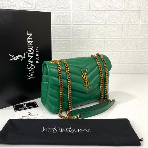 YVES SAİNT LAURENT LOULOU SMALL YEŞİL GOLD AKSESUAR