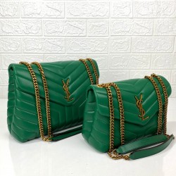 YVES SAİNT LAURENT LOULOU SMALL YEŞİL GOLD AKSESUAR