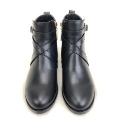 BURBERRY QUİLTED ANKLE BOOTS HAKİKİ DERİ SİYAH