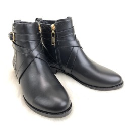 BURBERRY QUİLTED ANKLE BOOTS HAKİKİ DERİ SİYAH