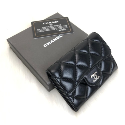 CHANEL FLAP WALLET MİNİ HAKİKİ DERİ CÜZDAN SİYAH