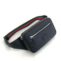 GUCCİ COURRİER SİGNATURE BELT BAG HAKİKİ DERİ ERKEK BEL ÇANTASI
