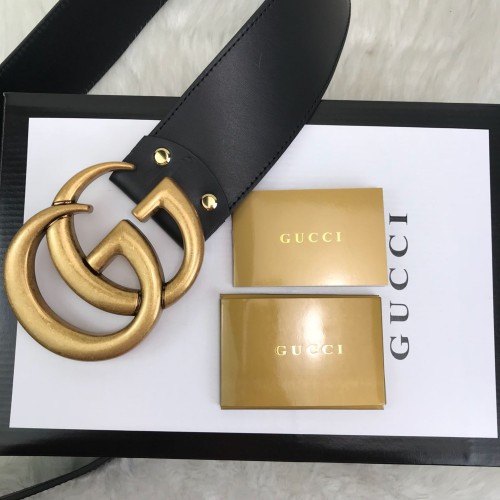 GUCCI DOUBLE GG BUCKLE WİDE KEMER %100 HAKIKI DERI 