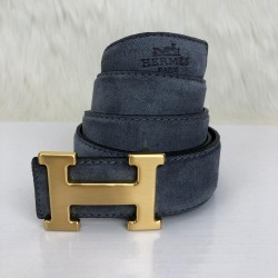 HERMES BUCKLE BELT HAKİKİ DERİ UNİSEX KEMER FÜME